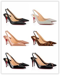 Sommer Designer Damen Sandalen Kleid Schuhe Dame Slingback Absatz Spitze Zehen Pumps Schnalle-Detail Dame Sexy Party Hochzeit Stiletto High Heels MANOLO- EU35-43 mit Box