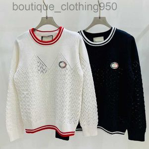 Kadın Sweaters 2023 Erken Sonbahar Renkli Yuvarlak Boyun Yün Örtü Uzun Kollu Üst Karikatür Deseni Renkli Stripe Renkli Kırırma