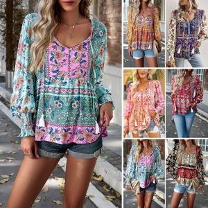 Women's T Shirt Fashion Boho Shirt Bohemian Clothes Female Tops 230919