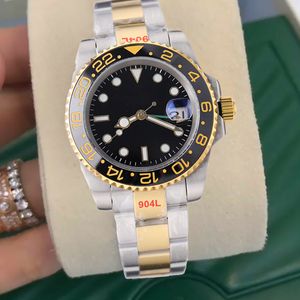 watch womens sub mens watches gmt plated gold montre de luxe automatic mechanical 40mm reloj orologio 904L stainless steel wristwatch ceramics