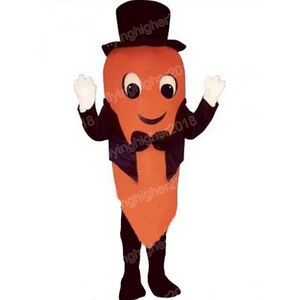 Halloween Carrot Mascot Costume Adult Size Cartoon Anime theme character Carnival Unisex Dress Christmas Fancy Performance Party Dress