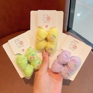 Hair Accessories Band For Girls Bow Cloth Women Ties Kid Ponytail Holder Korean Style Rope Ring Flower Scrunchies