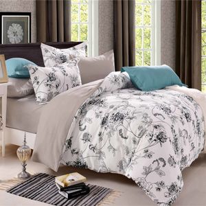 Bettwäsche-Sets, Bettbezüge für Einzel- und Doppelpersonen, Bettdeckenbezug, Pflanzenblumen-Quilt-Sets mit Bettlaken, Pille 230919