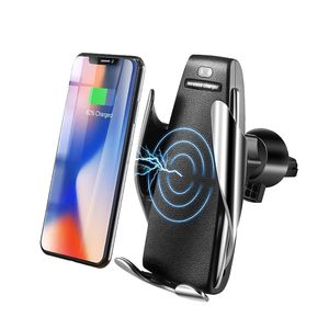 Caricabatterie wireless per auto con bloccaggio automatico Carica rapida da 10 W per smartphone Huawei P30 Pro Supporto per telefono con sensore a infrarossi Qi