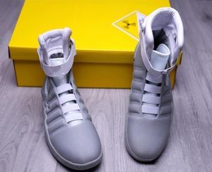 Authentic 2022 Air Mag Back to the Future Marty McFly039s LED Butach Butach Bughing Blow in the Dark Jasning Grey Marty McFlys TRAC7258375TOP