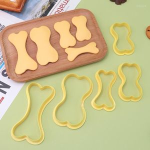 Bakvormen 5 stks Hond Bot Cookie Cutter Fondant Biscuit Stempel Mold Set Vorm Voor Verjaardagstaart Decoratie Gereedschappen