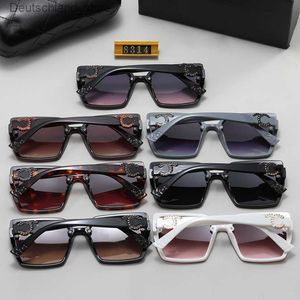 مصمم نظارات شمسية للنساء للرجال على غرار الأزياء الإطار مربع صيف نظارات الشمس الكلاسيكية الرجعية 7 ألوان اختيارية Q230919