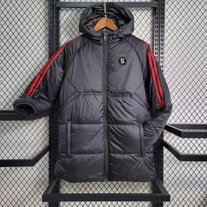 AC Sparta Praha Men's Winter vadderad jacka Designer Jackor Down Parkas Bomull Förtjockad utomhus Leisure Sports Varma rockar