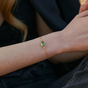 Strand CCGOOD Bracciale con ciondolo con strass multicolore per donna Oro placcato 18 carati Metallo di alta qualità Gioielli di lusso per ragazza Pulseras Mujer