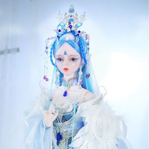 Bebekler DBS Bebek Dream Fairy 13 BJD Limited Serisi L Q Makyajlı Mekanik Eklem Vücudu Saç Gözleri Giysileri 62cm Yükseklik Kız 230918