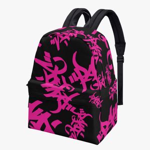 borse fai da te Zaino in cotone con stampa all over borsa personalizzata borse da uomo e da donna borse da donna zaino professionale nero produzione coppia personalizzata regali unici 33831