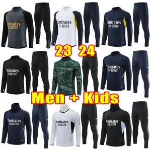 kids Soccer Tracksuit 2023 2024 Sets football TRACKSUIT set men and kids football kit chandal futbol survetement madrides TRAINING suit soccer jacket