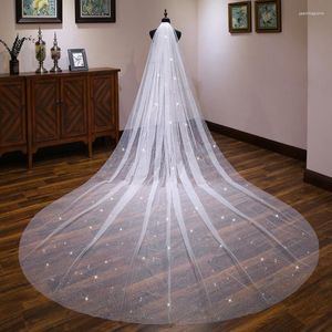 Bridal Veils Arrival Welon Ivory Wedding Veil Appliques Lace Accessories Long Boda Vail Bride