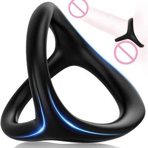 Sex Toy Massager Male Cock Ring Ejaculation Delay Penis for Couples Chastity Cage Adult Supplies Men Masturbation Shop