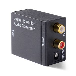 Digital to Analog Converter Optical Coax Toslink RCA L/R Stereo Audio Adapter