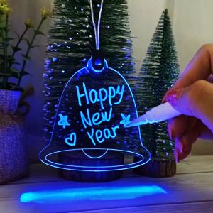 Novo e exclusivo pingente luminoso de árvore de natal, faça você mesmo, nome criativo, colorido, amor, meias de natal, decoração
