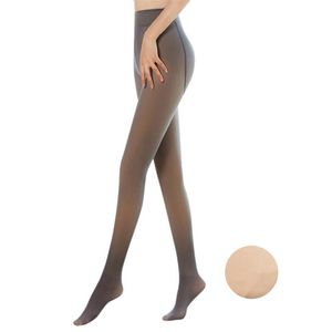 Socks & Hosiery Women Winter Warm Fake Translucent Pantyhose Thicken Faux Fleece Lined Seamless Stockings Slimming Legs Opaque Foo245n