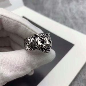 925 Sterling Silver Purple Eye Tiger Head Ring Vintage Sterling Silver Purple Eye Tiger Head Ring Thai Silver Tiger Head Ring256b