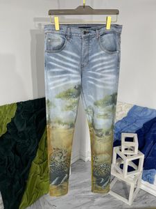 Jeans masculinos P08366 Fashion 2023 Runway European Design Party Style Clothing