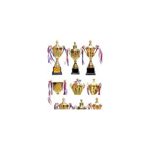 収集可能な樹脂チャンピオンナットDeurope de Football Trophy Medailles Ligue des Championsまたは / Argentその他のカップメダルファンドロップDhjn6