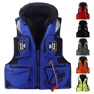 Schwimmweste Boje Erwachsene Schwimmweste Multi-Pocket Großer Auftrieb Seefischen Wassersport Sicherheitsschwimmweste Ski Kajakfahren Bootfahren Surfweste 230919