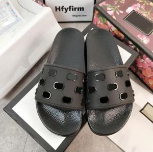 Erkek Tasarımcı Slaytlar Kadın Tasarımcı Sandalet Sliders Kadın Düz Kauçuk Taban Flip Flops Yeşil Kırmızı Beyaz Web Kadın Slaytlar Erkekler İçin Kalın Dişli Alt Sandles Kutu 38