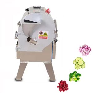 Kommersiell grönsaksskärmaskin Electric Slicer Rostfritt stål Dicing Machine Onion Cutter Machine
