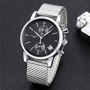 Säljer herrkvarts titta på chef casual mode mäns klocka alla funktioner kan fungera normalt rostfritt stål watch223e
