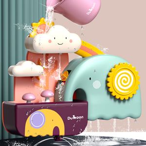 Banyo Toys Qwz Banyo Oyuncakları Boru Hattı Su Sprey Duş Oyunu Fil Banyo Bebek Oyuncak Yüzme Banyo Banyo Banyosu Çocuk Oyuncak 230919