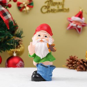 Decorative Objects Figurines Butterfly Gave The Middle Finger To Old Man Resin Ornaments 230919