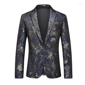 Abiti da uomo Taglie forti Uomo Stampa floreale Giacca da smoking Designer Uomo alla moda Top Streetwear Tuxedo Suit Blazer Classico M-XXXXXXL