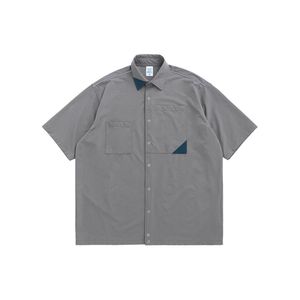 New 3 Men Shirt 7 Cotton Fabric Casual Moda Classic Color confortável Multi boca solta Homens seco rápido Camisa de Windbreaker Coupl226J