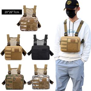 Borse da esterno Streetwear Borsa da uomo Gilet tattico Borse a tracolla Borse per la moda Punck Chest Rig Vest Borsa a petto Uomo Outdoor 230919