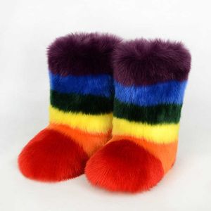 Dopamine Furry Boots Зимние женские модные пушистые зимние сапоги середины года 2000 года 1010230