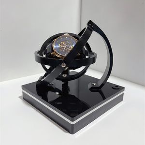 Watch Winders USB Charing Stereoscopic Automatic Watch Winder Box Display Luxury Mechanical Watch Winders Gyro Rotator 360 Yarn Winder 230918