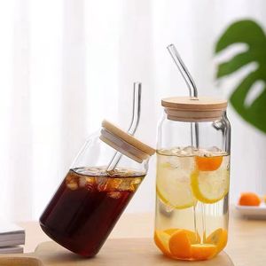 High Borociliate Glass Mug With Straw, Clear Cup With Lid, Festival Gift, Summer Fruit Glass, Birthday Party Supplies