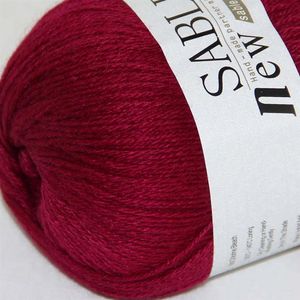 1ballsxx50g Super Soft Pure Sable Casble Kachmer Wrap Szalce ręczne wełniane szydełko 243-29 Berry279d