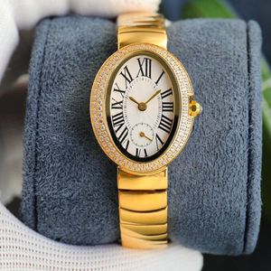 Relógio feminino diamante movimento de quartzo relógios 24x32mm 29x39mm safira senhora relógio de pulso Montre de Luxe