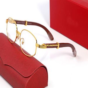 designer glasses frames for menwood sunglasses vendor round frame Brown Golden Silver Ornamental Adumbral soutlet Men Women luxury309C