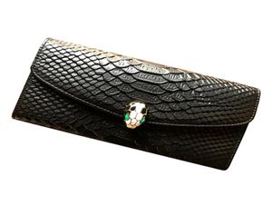 2021 Leather Classic Snake Head Long Wallet Head Layer Cowhide Ladies Wallets Handbag Large Capacity Multifunction card holder30558048253
