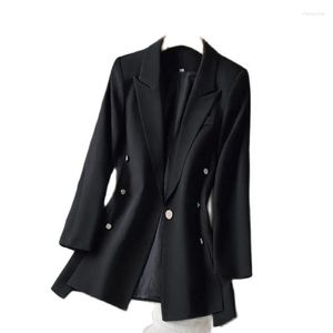 Women's Suits Solid Color Fashion Suit Jacket 2023 Spring And Autumn Split Double Breasted Casual Temperament Slim JacketLady