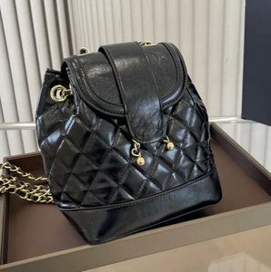 Hochwertige Rucksacktasche Frau Diamond Lattice Klassische Geldbörsen Kartenhalter gestepptes Leder Markenschultasche Handtaschen Kettenbrieftasche Rucksack