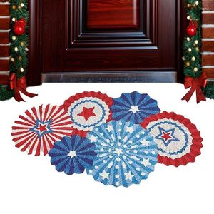 Badmattor patriotiskt välkomstmatta stjärna mönster badrum golvet hem dekoration dörrmatta för vardagsrum kök och