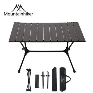 Mobili da campeggio Mountainhiker Lega di alluminio da campeggio Tavolo pieghevole portatile Picnic BBQ Tavoli da esterno Mobili Tavolo turistico da viaggio a scomparsa 230919