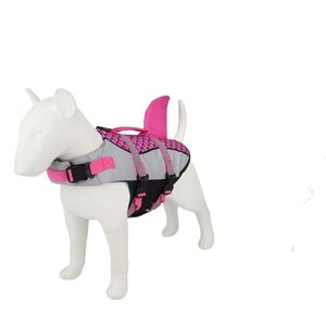 Dog Bowls Feeders Pet Life Jacket Vest Clothes Collar Harness Swimming Summer Swimwear Scales Shark 230919