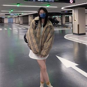 Ördek Erkek Ts Kış Puffer Down Ceket Kadın Modası Aşağı Hücre Ceket Çiftleri Parka Açık Sıcak Tüy Kıyafet Takım Giyim Çok Molor Katlar S S