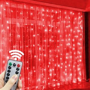 Christmas Decorations 6M LED Curtain Garland on The Window USB String Lights Fairy Festoon Remote Control Wedding for Home Room 230919