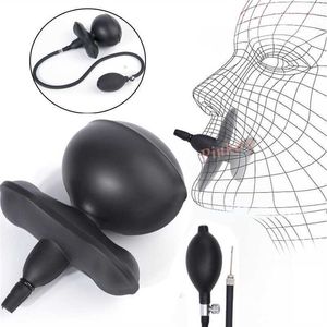 Sex Toy Massager Super Huge Mouth Gag Strapless Inflatable Expansion Open Bdsm Restraint Bondage Adult for Couples Woman