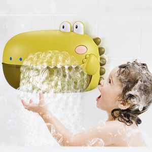 お風呂のおもちゃ恐竜バブルマシンミュージックベビーバスおもちゃ浴槽ソープマシン自動バブルメーカーベビーバスルームおもし