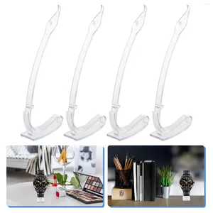 Jewelry Pouches 4 Pcs Display Stand Watches Plastic Rack Racks Holder Table Frame Durable Bracelet